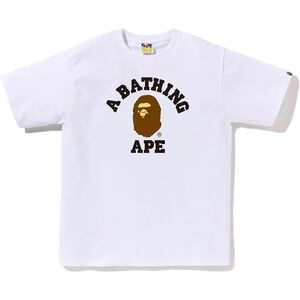 BAPE MENS COLLEGE TEE Size M